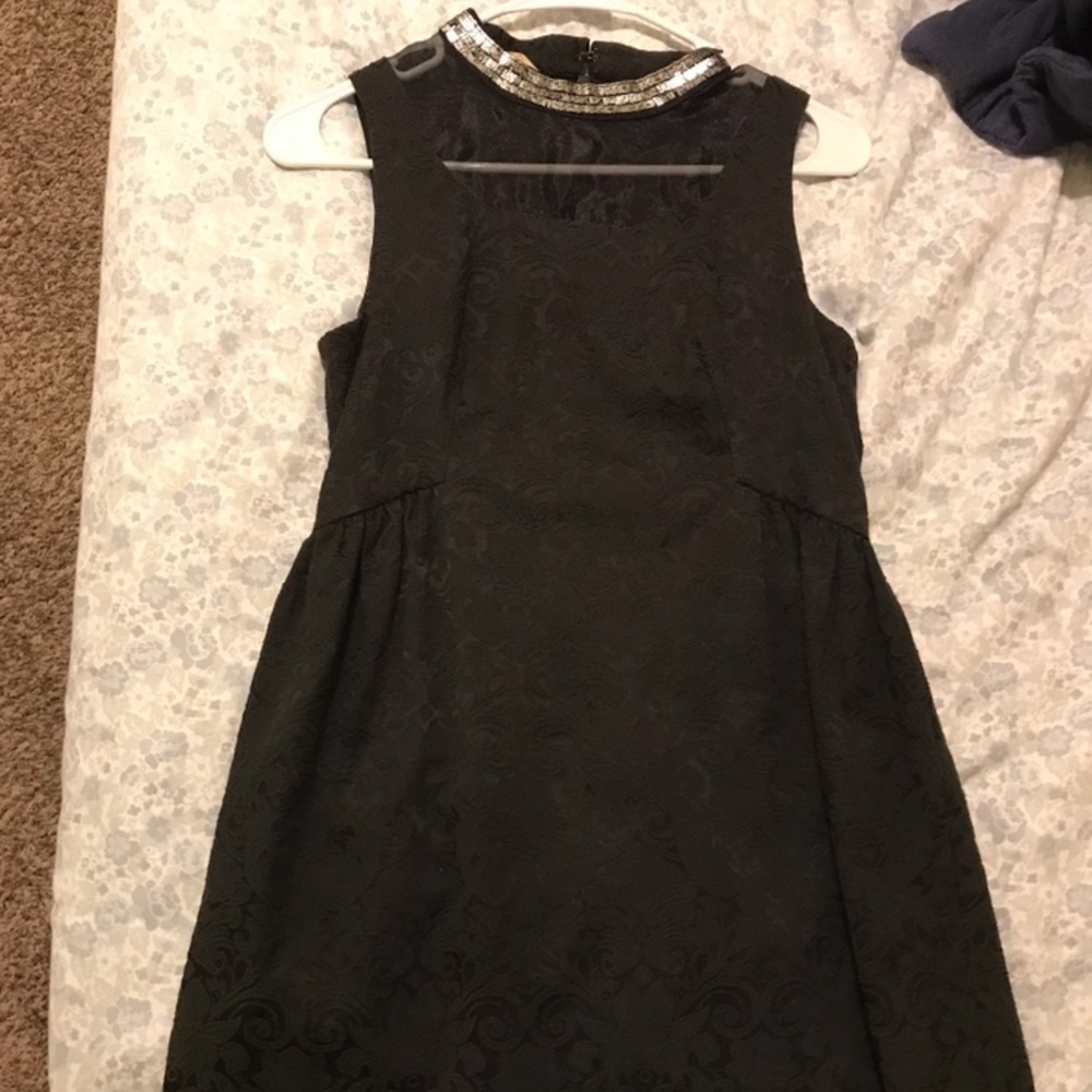 Black mini dress